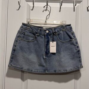 Forever 21 Classic Blue Mini Skirt